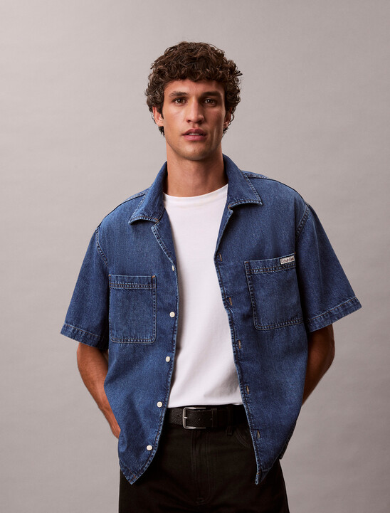 Denim Short Sleeve Shirt