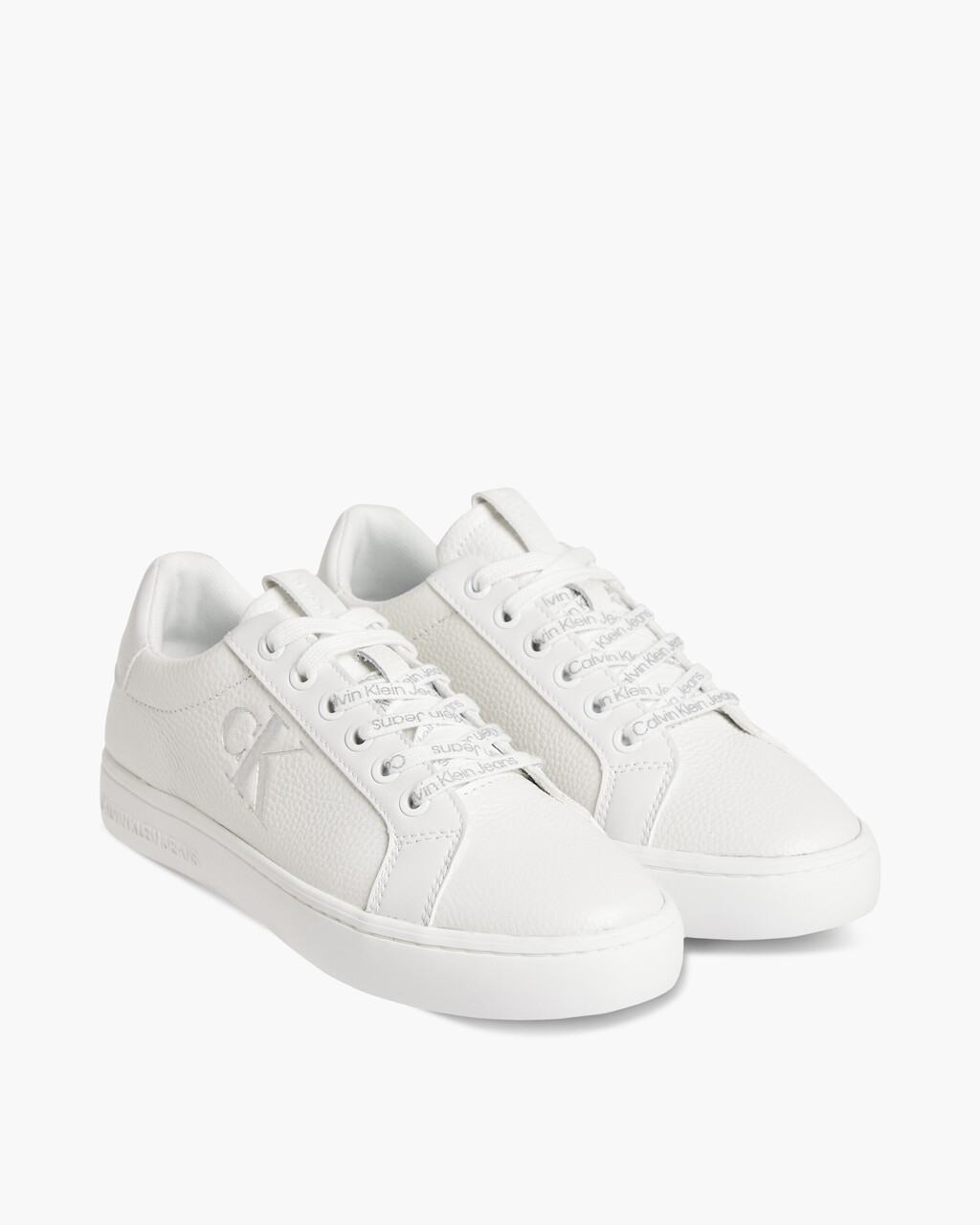 CLASSIC CUPSOLE LACE-UP SNEAKERS, Triple White, hi-res