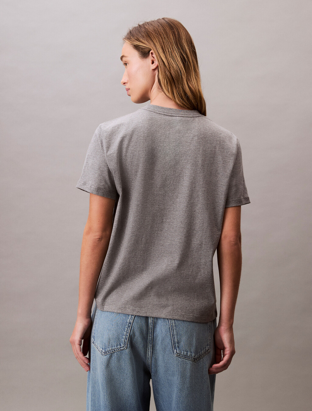 Monogram T-shirt, Medium Grey Heather, hi-res