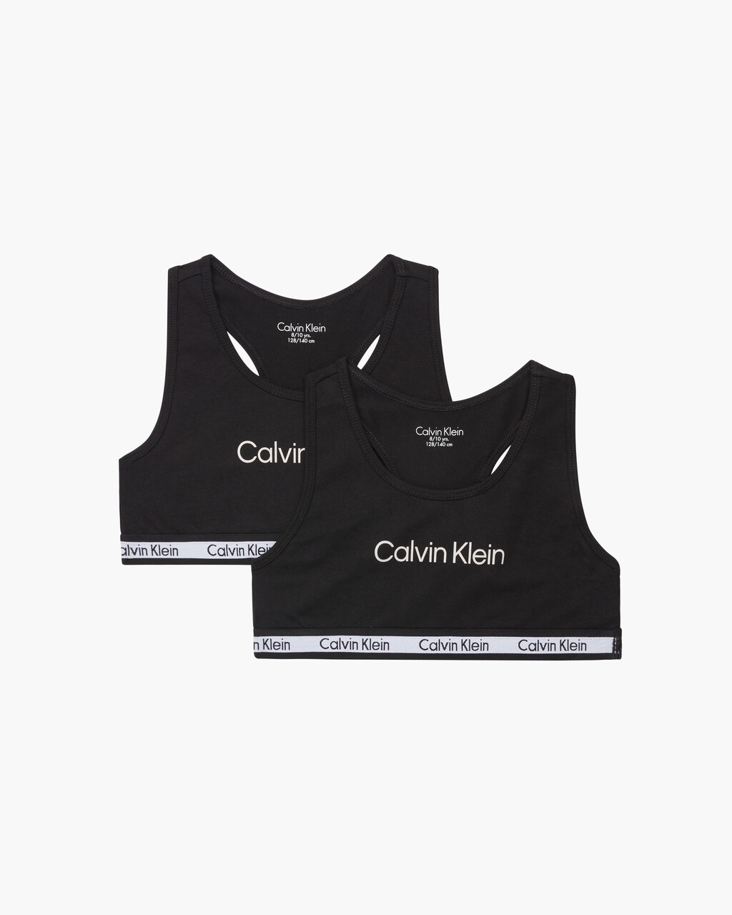 MODERN COTTON GIRLS BRALETTES 2 PACK, Pvhblack/Pvhblack, hi-res