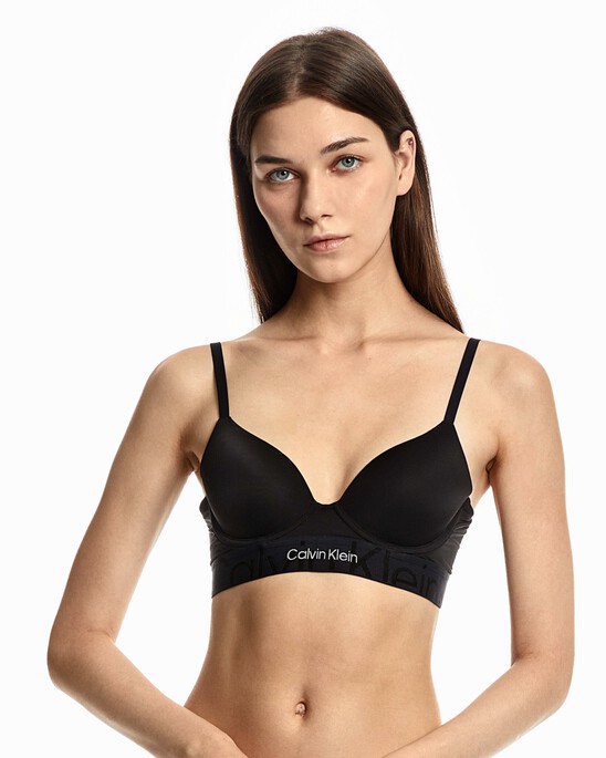 EMBOSSED ICON MICRO LIGHTLY LINED DEMI BRA