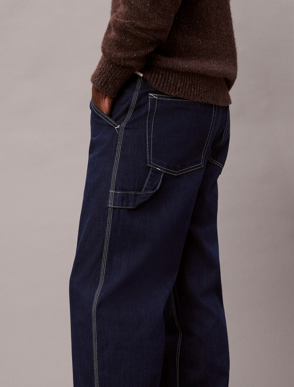 Denim Darted Carpenter Jeans, SHURIKEN RINSE, hi-res