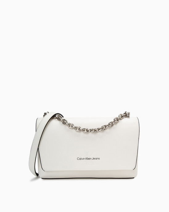 Sculpted Flap Bag With Chain