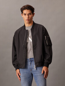 UV Protect Lightweight Bomber Jacket, Ck Black, hi-res
