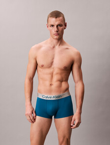 Brushed Microfiber Stretch Low Rise Trunk, Teal Marine, hi-res