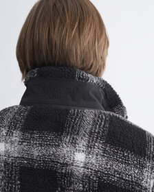 Shadow Plaid Sherpa Jacket, Ck Black, hi-res