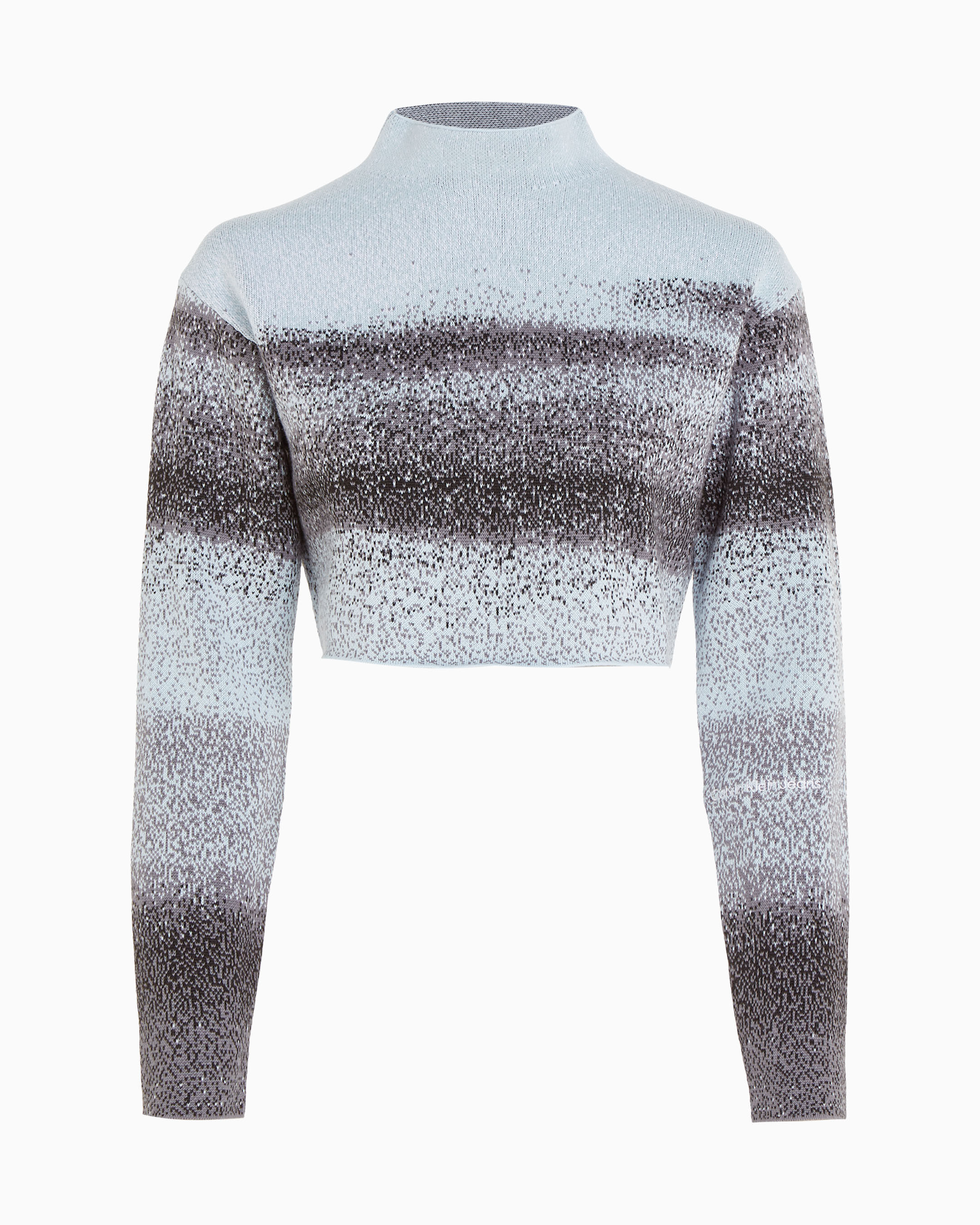 White cropped cheap knitted jumper