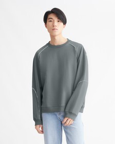 LOGO TAPE SWEATSHIRT, Overcast Grey, hi-res