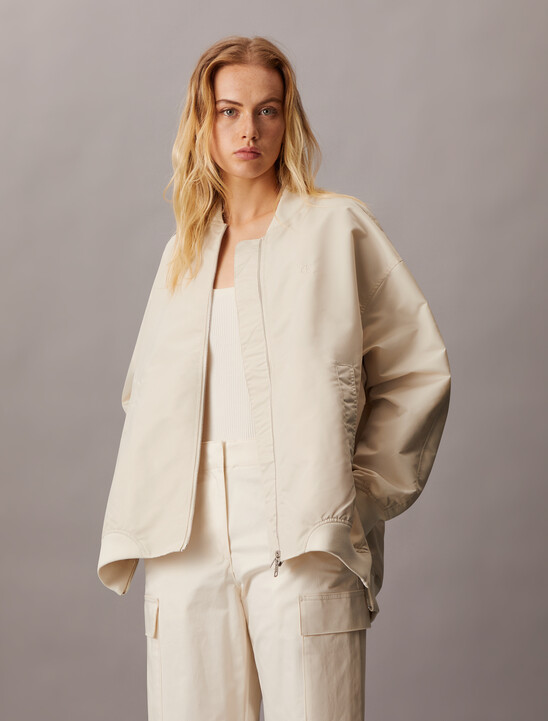Satin Bomber Jacket