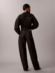 High Rise Barrel Jeans, RESIN RINSE, hi-res