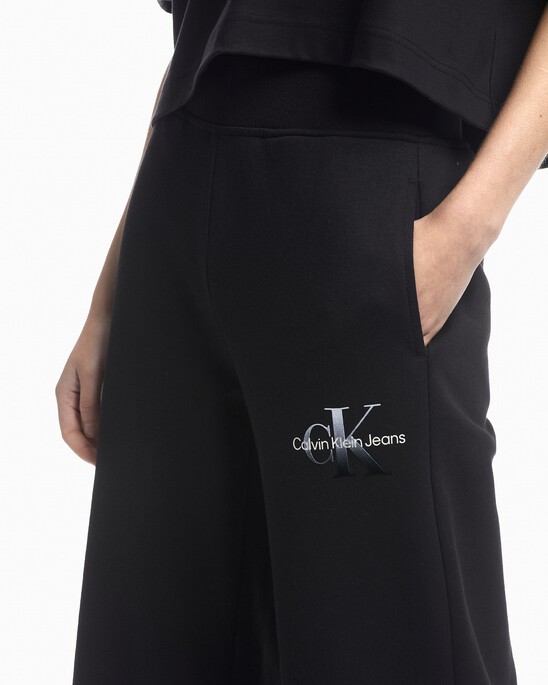 GRADIENT MONOGRAM WIDE LEG SWEATPANTS