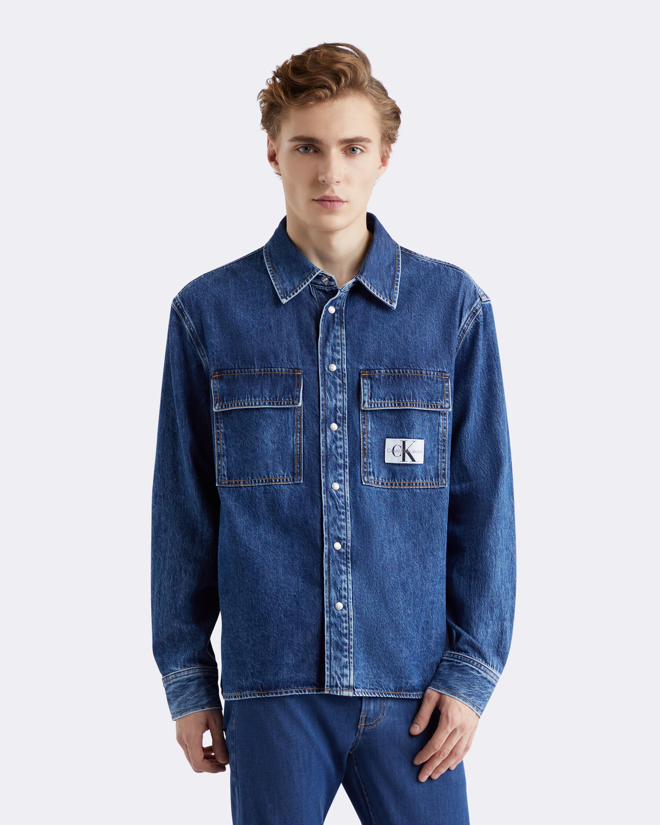 Calvin klein jeans denim shirt top