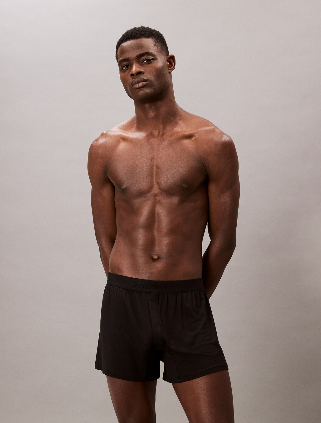 Ultra Soft Modal Slim Boxer, Black, hi-res