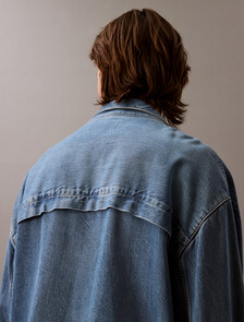 Denim Windbreaker, BLUE RETROGRADE, hi-res