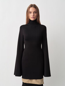 Annie Turtleneck Sweater, Black, hi-res