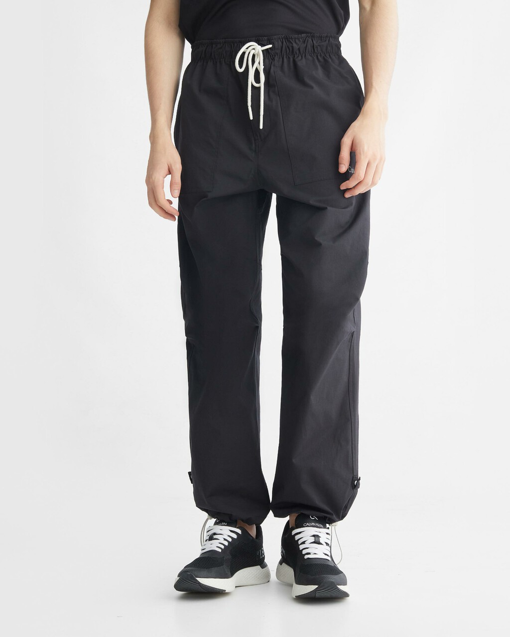 CK ATHETLIC OVERSIZED SWEATPANTS, BLACK BEAUTY, hi-res