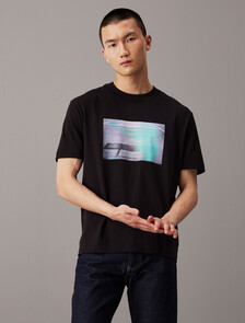 Relaxed Graphic Print T-shirt, Ck Black, hi-res