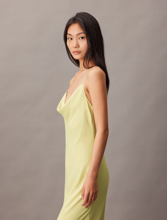 Polyester Crepe Slip Dress