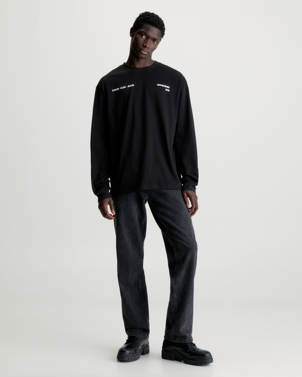 black calvin klein long sleeve