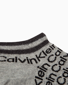 MEN'S LOGO LOW CUT SOCKS, MEDIUM GREY, hi-res