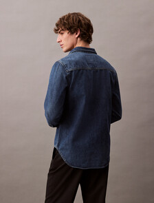 Lean Denim Shirt, CK NO05, hi-res