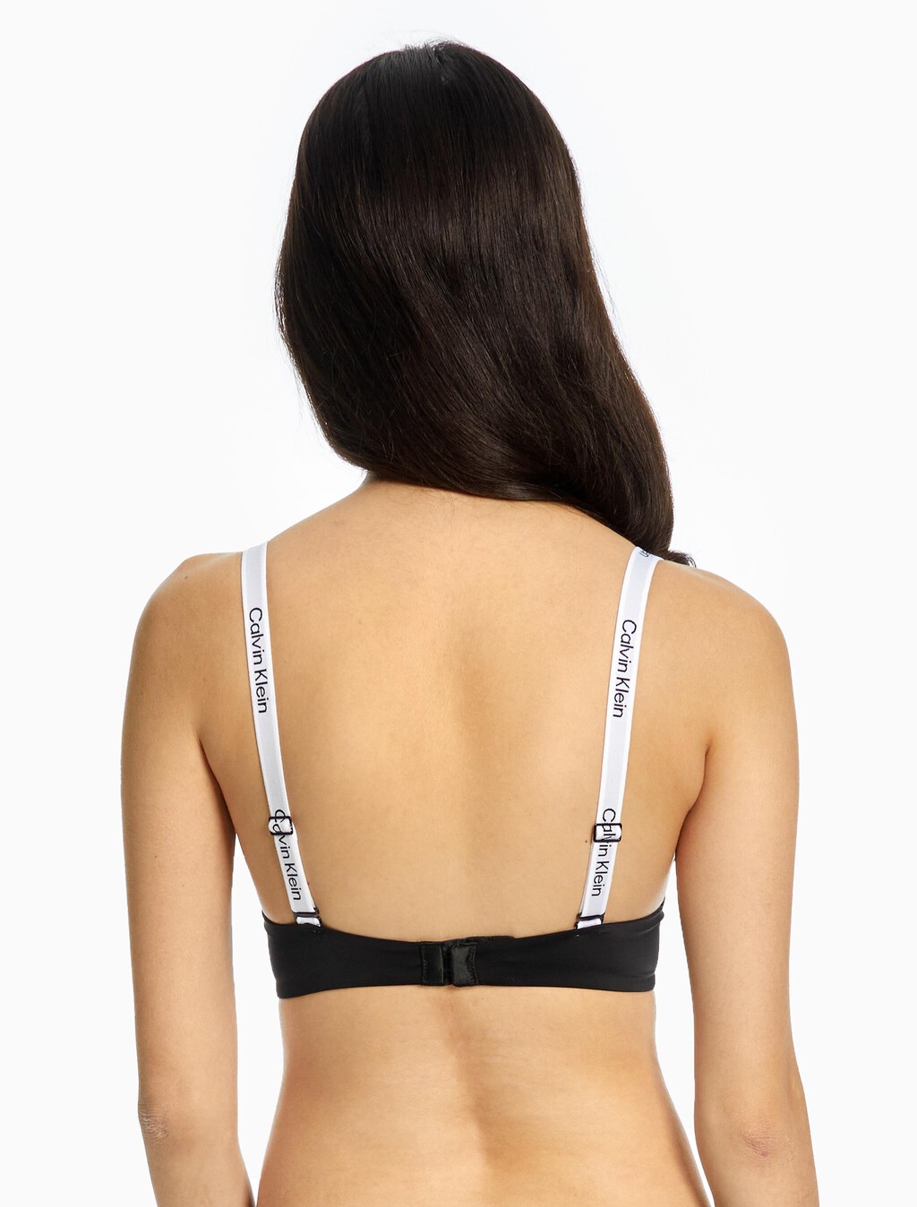 Tailored Logo Lightly Lined Demi Bra, Black, hi-res
