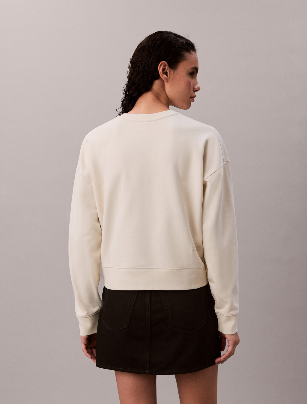 Kate Moss Terry Graphic Relaxed Sweatshirt, Baby's Breath, hi-res