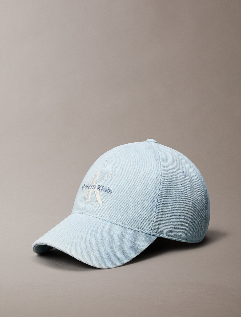 Denim Logo Cap, Light Wash Denim, hi-res
