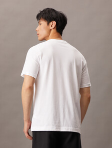 Essential Logo Short Sleeve Tee, Classic White, hi-res
