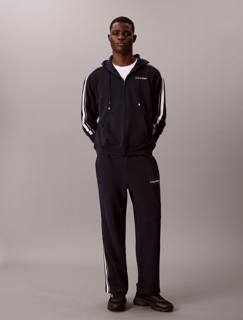 Cotton Blend French Terry Joggers, Shoreline, hi-res