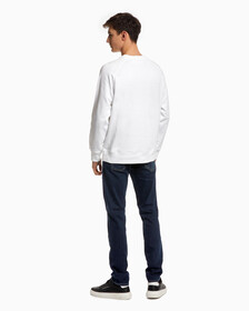ORGANIC COTTON MONOGRAM SWEATSHIRT, Bright White, hi-res