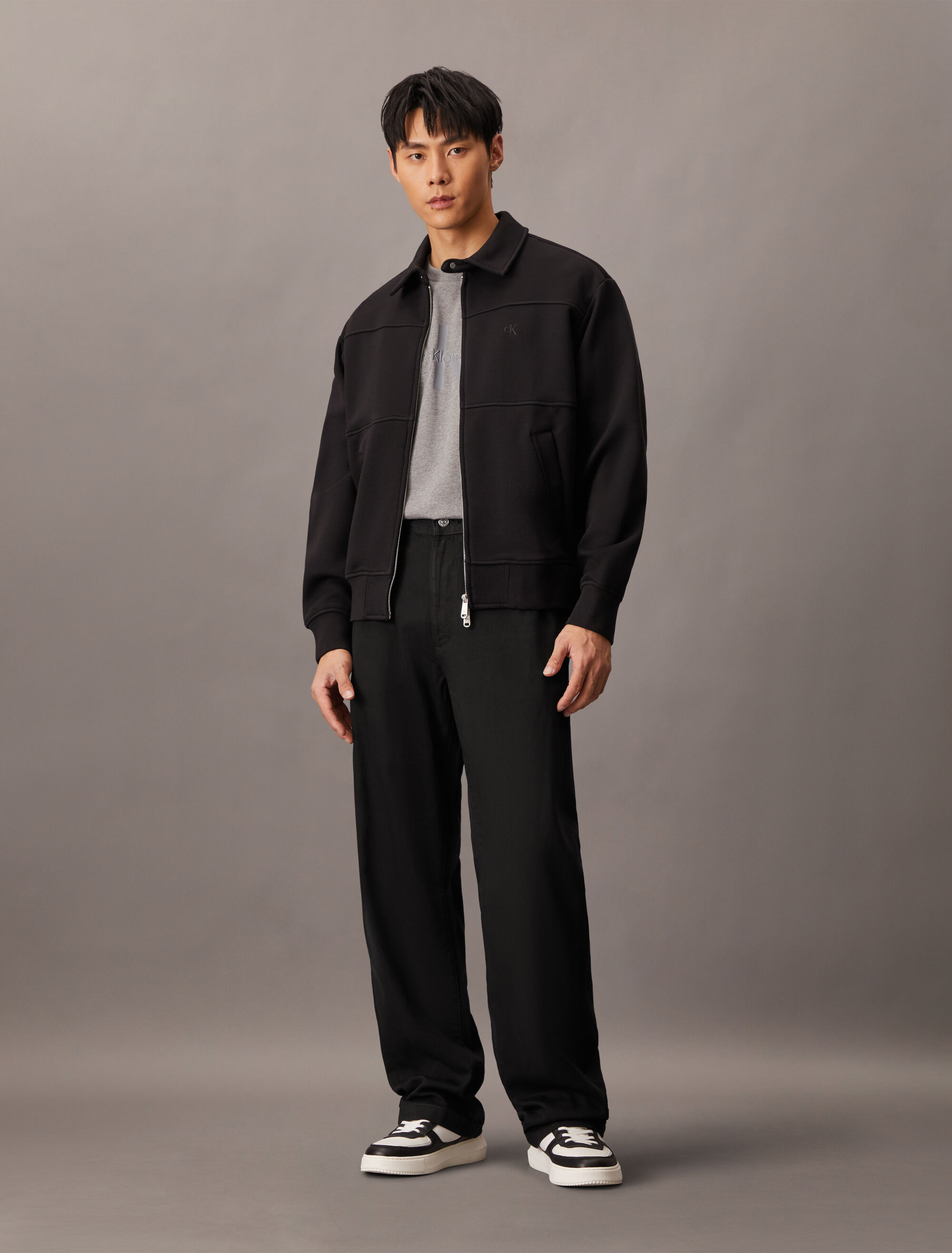 90s Straight Trousers | black | Calvin Klein Singapore