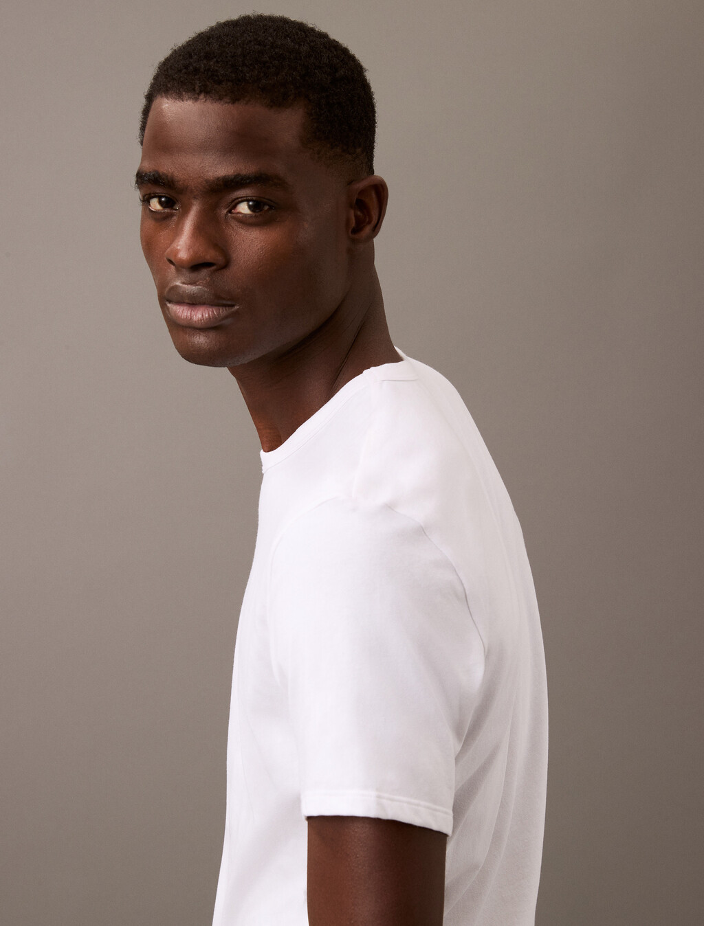 3 Pack Cotton Stretch Crewneck Tees, WHITE, hi-res