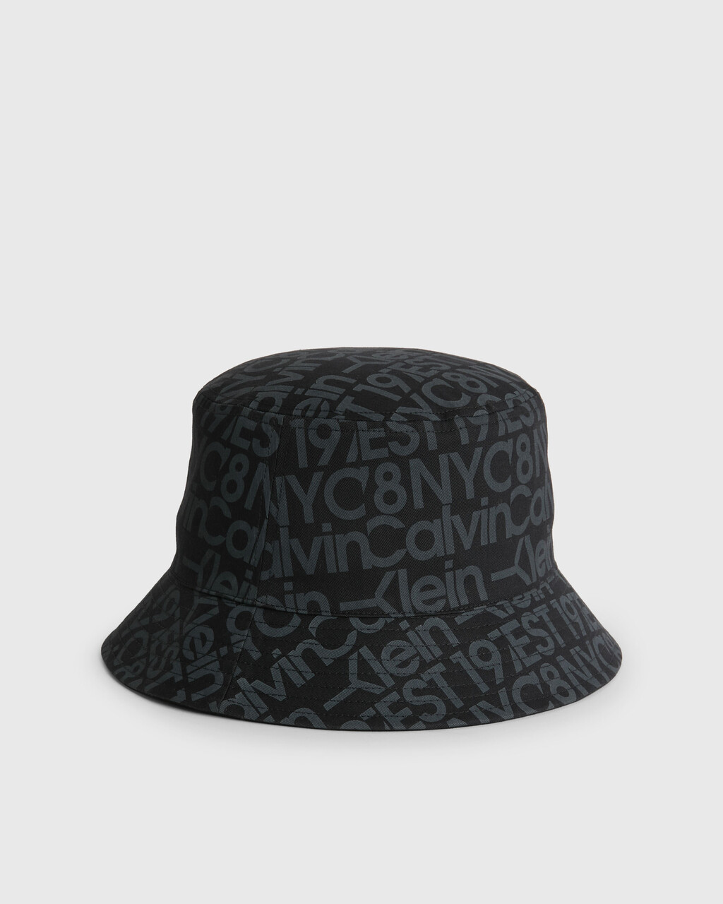 ORGANIC COTTON BUCKET HAT, Black / Overcast Grey, hi-res