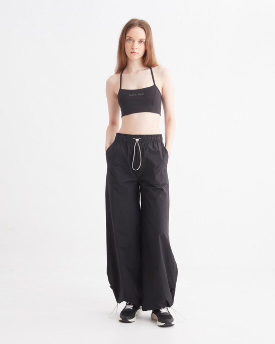 WATER-REPELLENT WIDE LEG TROUSERS