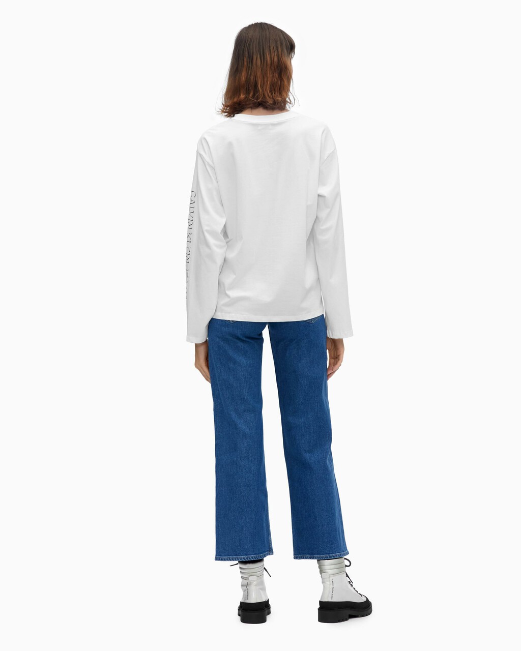SHADOW LOGO RELAXED FIT TEE, Bright White, hi-res