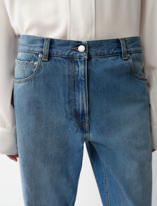 02 Low Rise Straight Jeans, Light Blue, hi-res