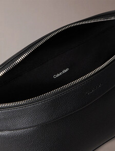 Micro Pebble Waist Bag, Black, hi-res