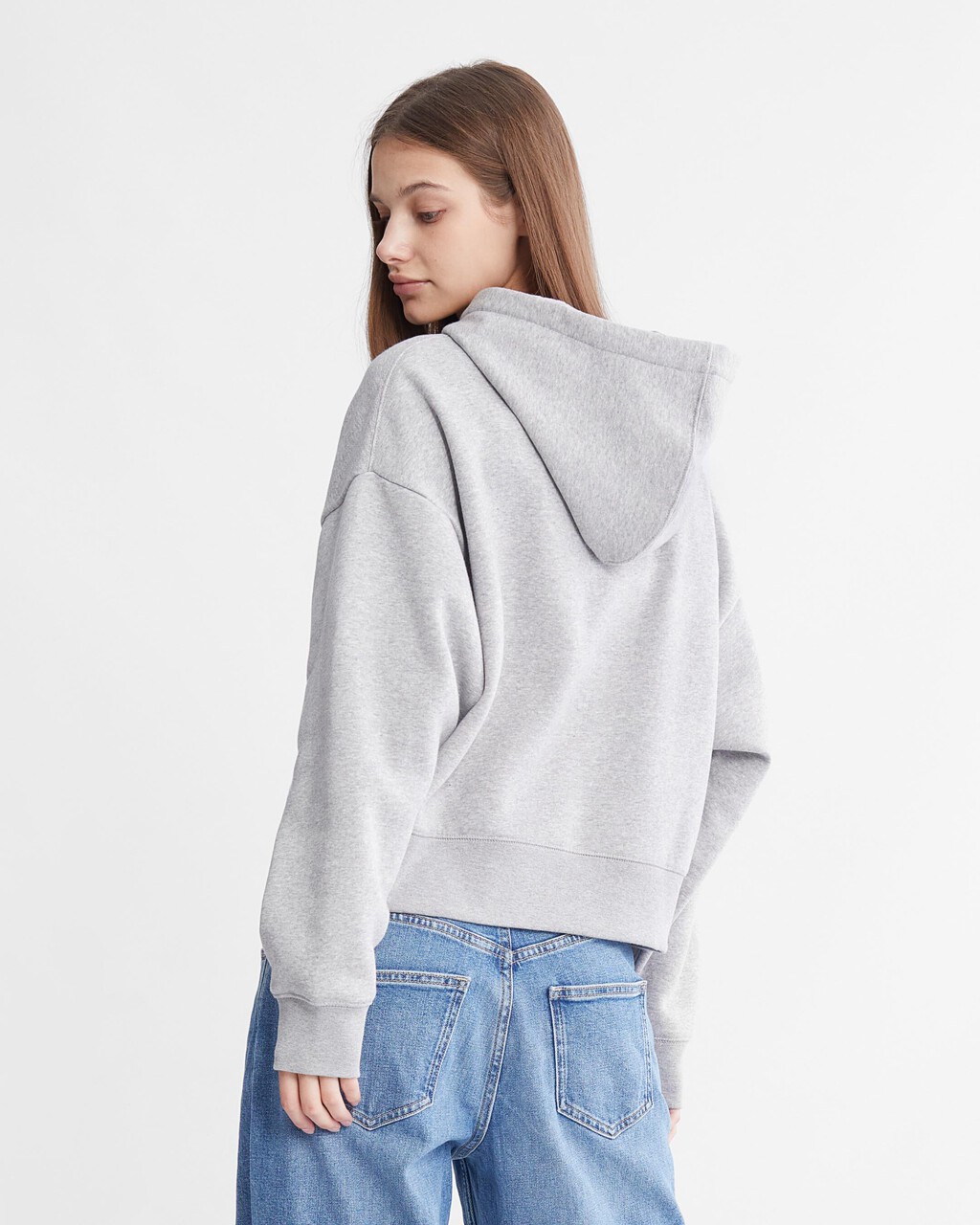 Archive Logo Fleece Hoodie, HEROIC GREY HEATHER CM1BK 08, hi-res