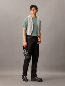 UV Protect Smooth Cotton Tee, Lead, hi-res