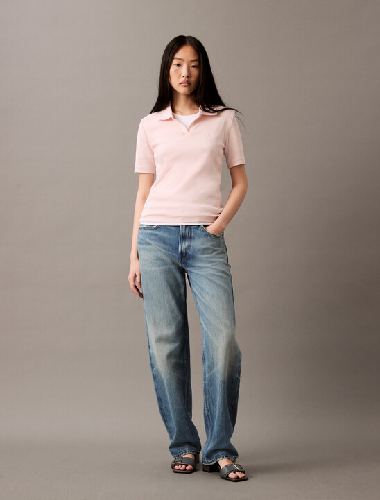 Essential Slim V Neck Polo