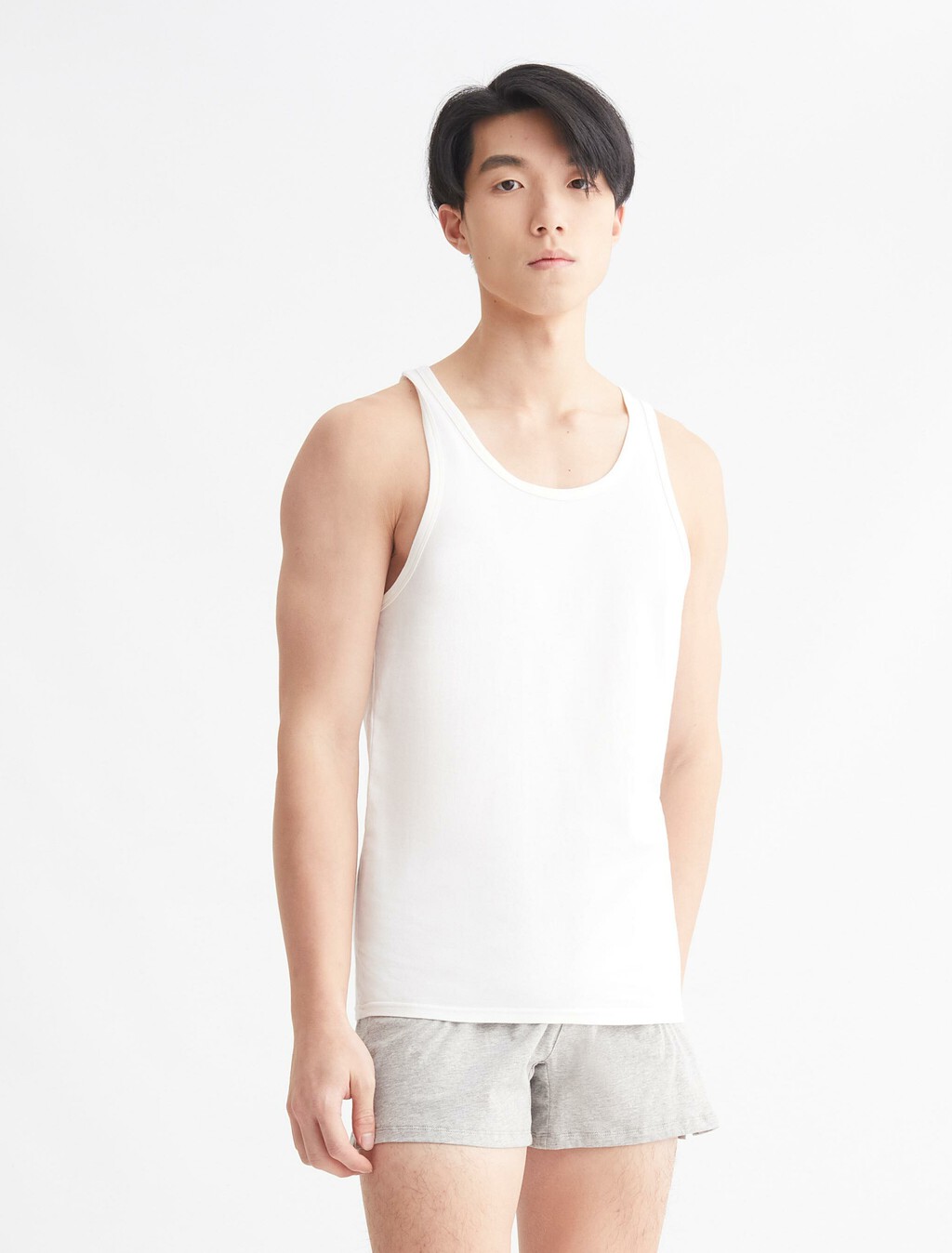 Icon Cotton Stretch Tanks 2 Pack, White/White, hi-res