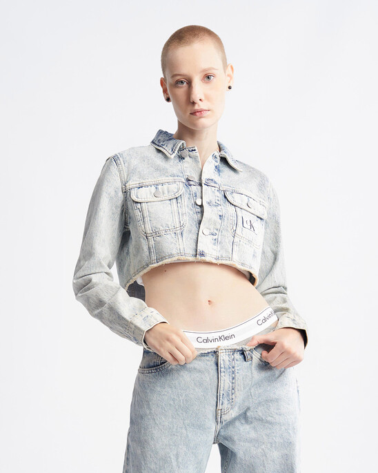 Extreme Cropped 90s Denim Jacket