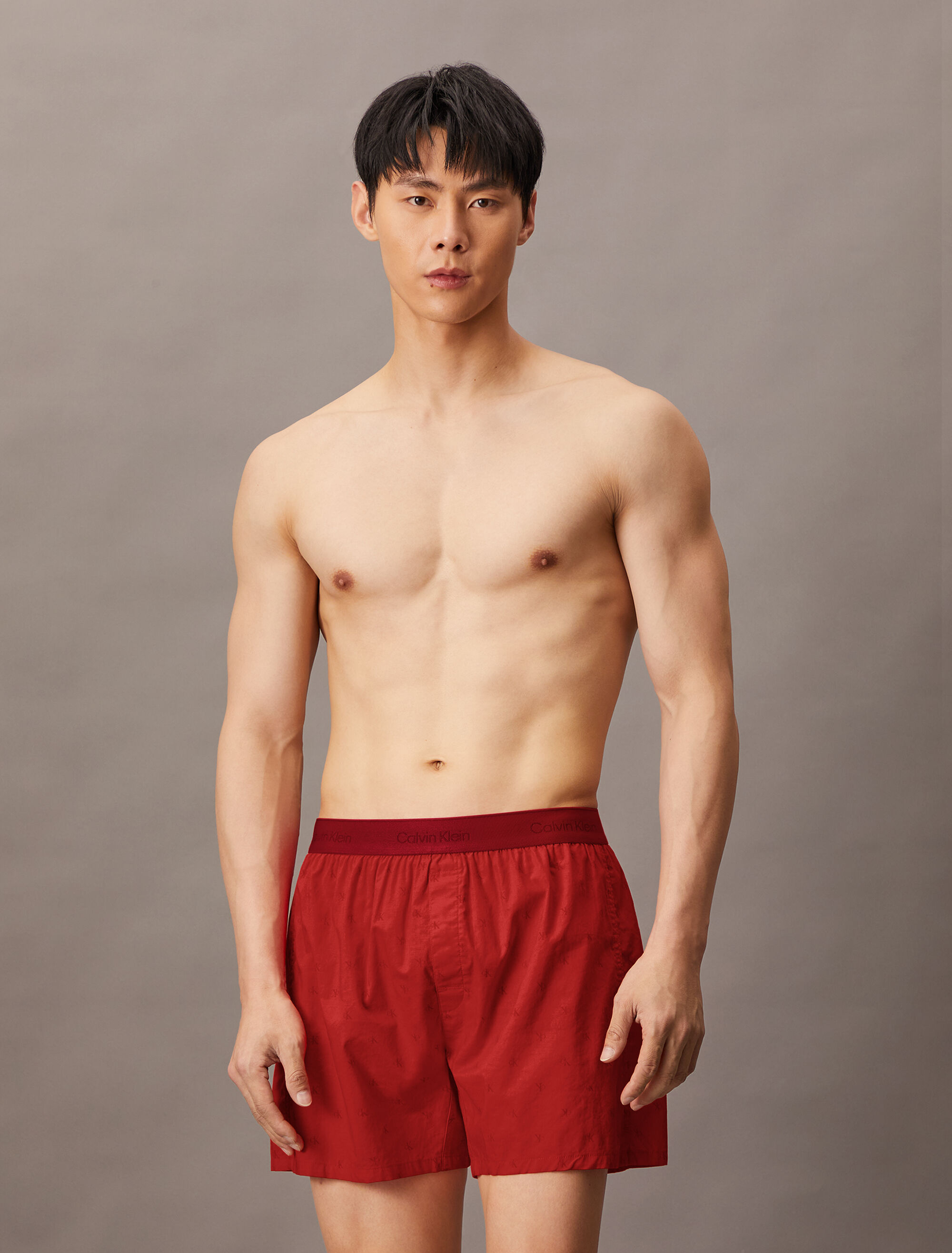 アンダーシャツ・インナー ^ ^ Men's Cotton Poplin Boxer Boxer NM2831VTD Cotton Poplin Boxer | Calvin Klein