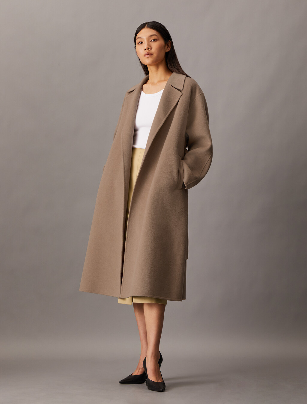 Hero Double Face Wool Blend Trench Coat, Amphora, hi-res