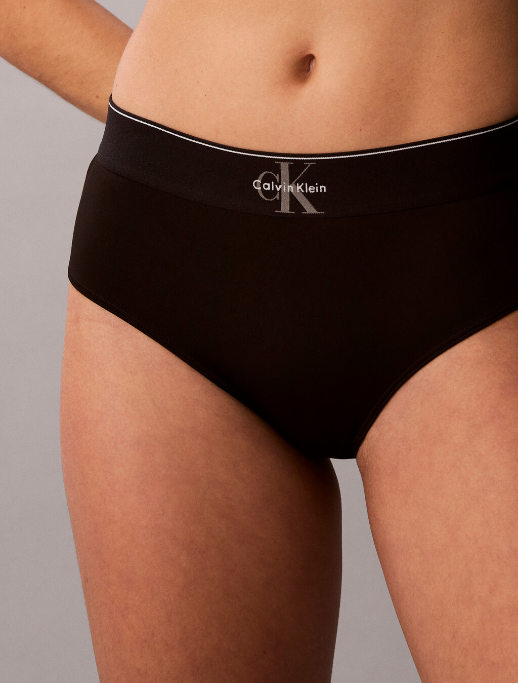 CK Graphic Hipster Panty, Black, hi-res