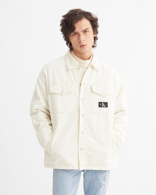 MODERN NEUTRALS OVERSIZED PADDED SHIRT JACKET