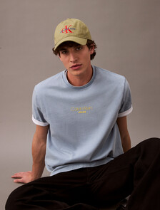 Acid Wash Logo T-shirt, Faded Denim, hi-res