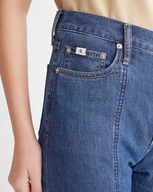 SUMMER TENCEL HIGH RISE WIDE LEG JEANS, Med Front Seam, hi-res