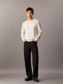 The Calvin Mercerized Tee, Vaporous Gray, hi-res